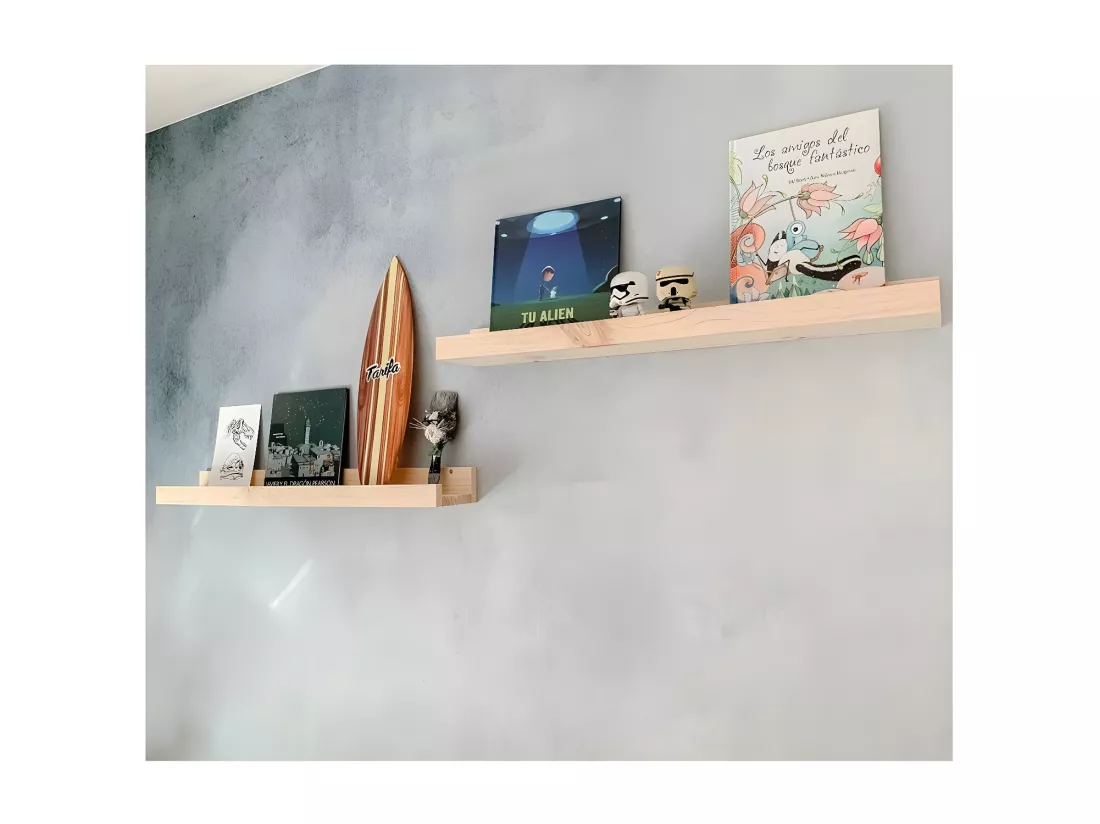Etagère murale en pin massif - L60 x H7 cm