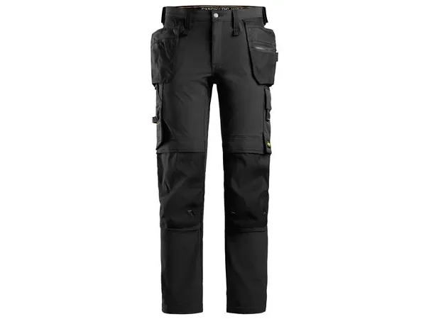 SNICKERS WORKWEAR 6271 AllroundWork Full Stretch arbejdsbukser med hylsterlommer, sort, størrelse  Str: 050