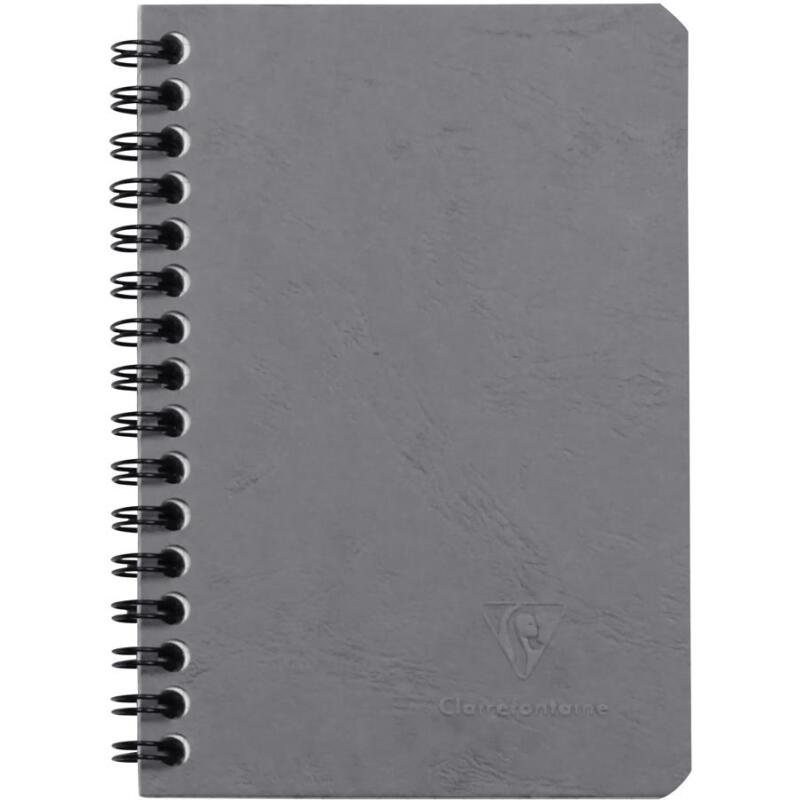 Cahier reliure intégrale Age Bag 9x14 100 pages ligné - Gris