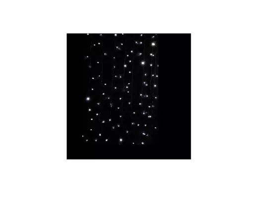 Guirlande rideau façade 171 ampoules Leds bleu