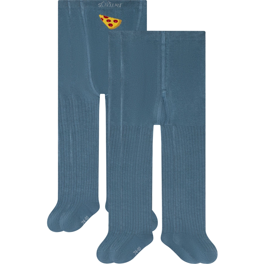 s.Oliver Tights Baby originals organic 2er-Pack captain blue