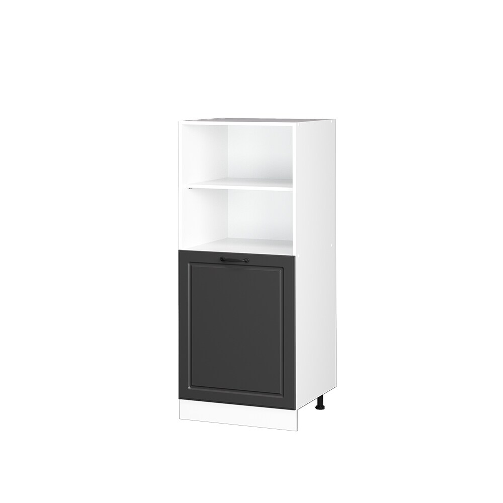 Vicco Backofenumbauschrank Küchenschrank Küchenzeile R-Line Landhaus 60 cm Weiß Anthrazit kleine Tür