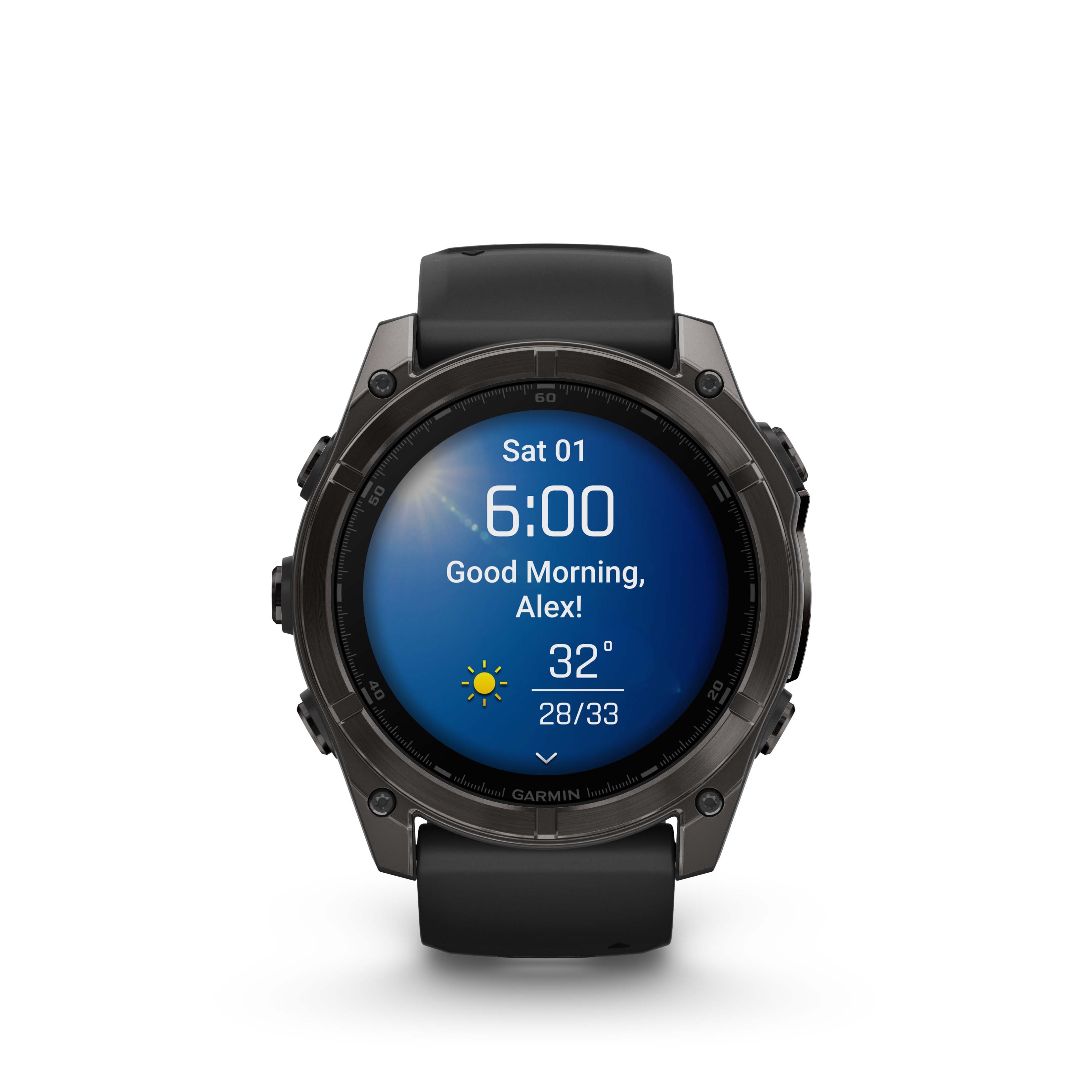 Garmin Fenix 8 43mm Amoled Sapphire Carbon Gray/Black