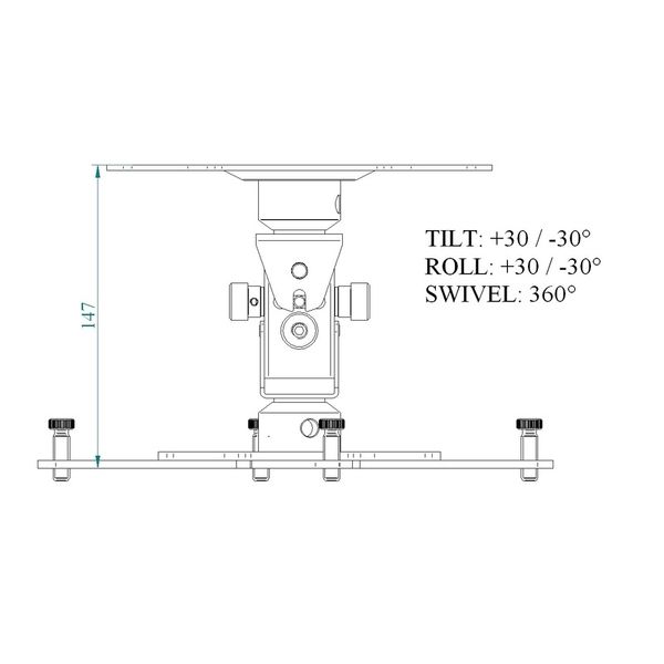 Euromet Arakno Mini Ceiling Mount Wh