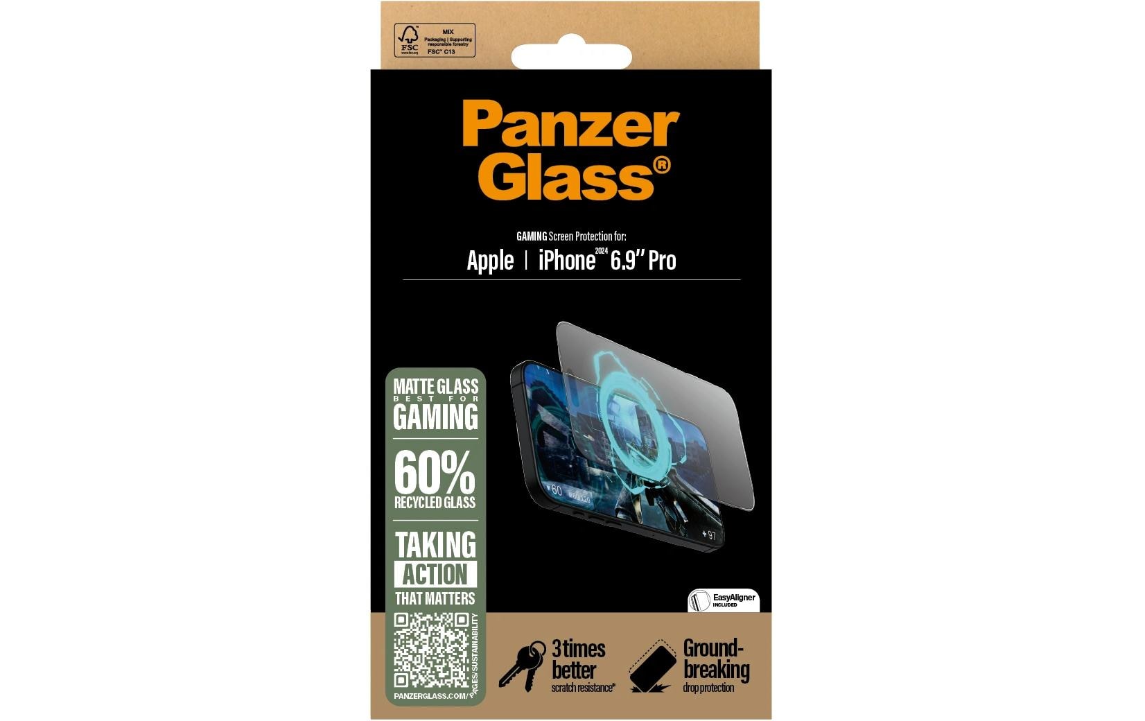Displayschutz Ultra Wide Fit Gaming iPhone 16 Pro MaxDisplay-Schutzfolie für das Apple iPhone 16 Pro Max