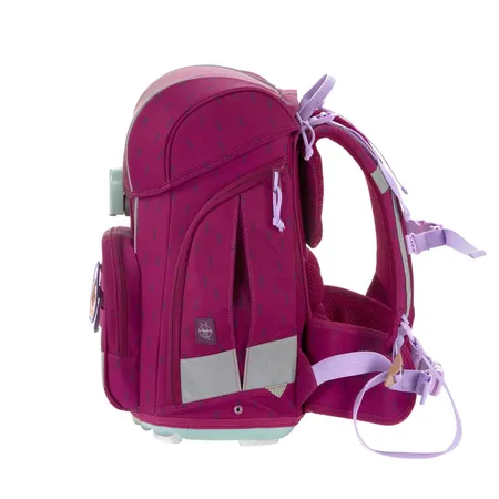 Lässig Schulranzen Set 7-teilig, Boxy Unique Speckles Berry