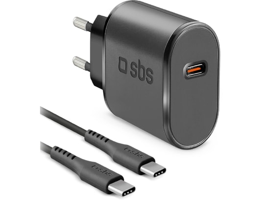 SBS - Chargeur secteur 15W et câble USB-C - USB-C