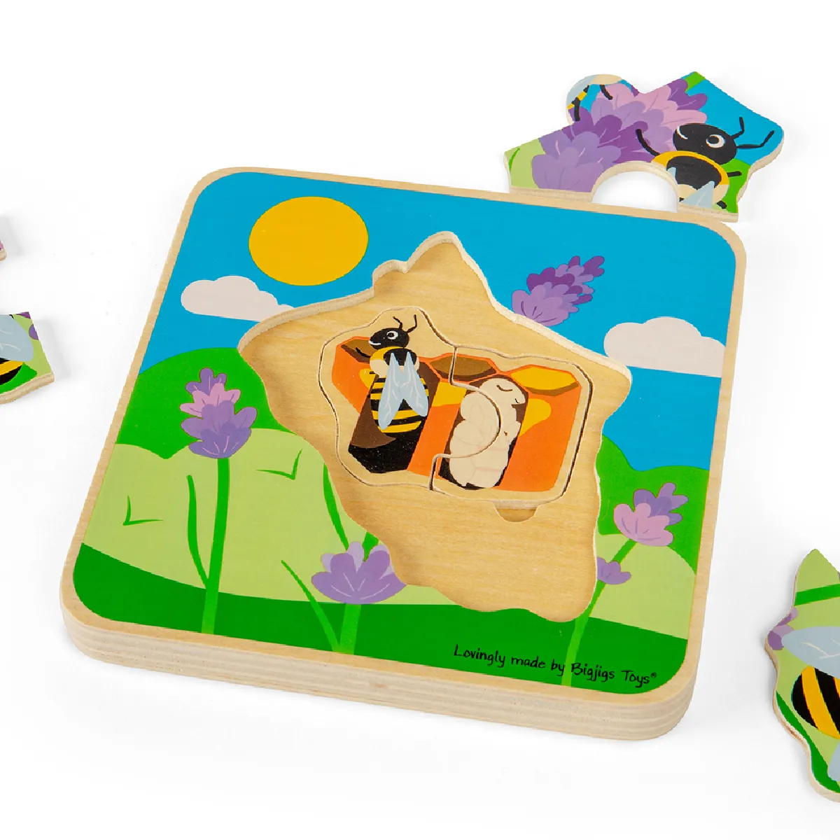 Bigjigs Toys Puzzle - Cycle de Vie de l'Abeille