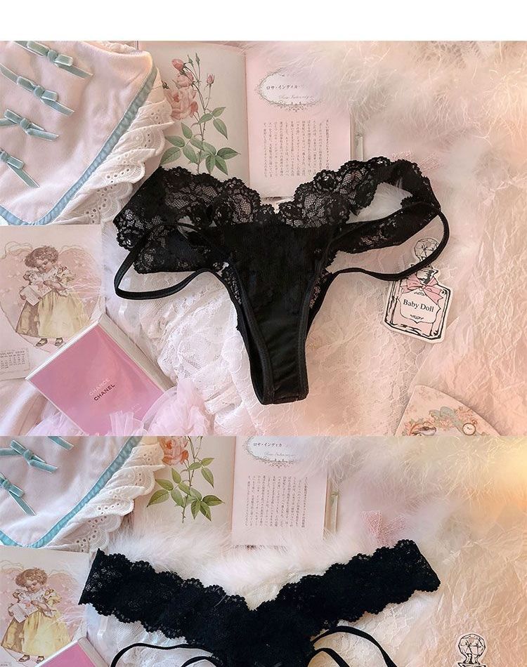 LONGNIGHT - Kanten panty met uitsparingen