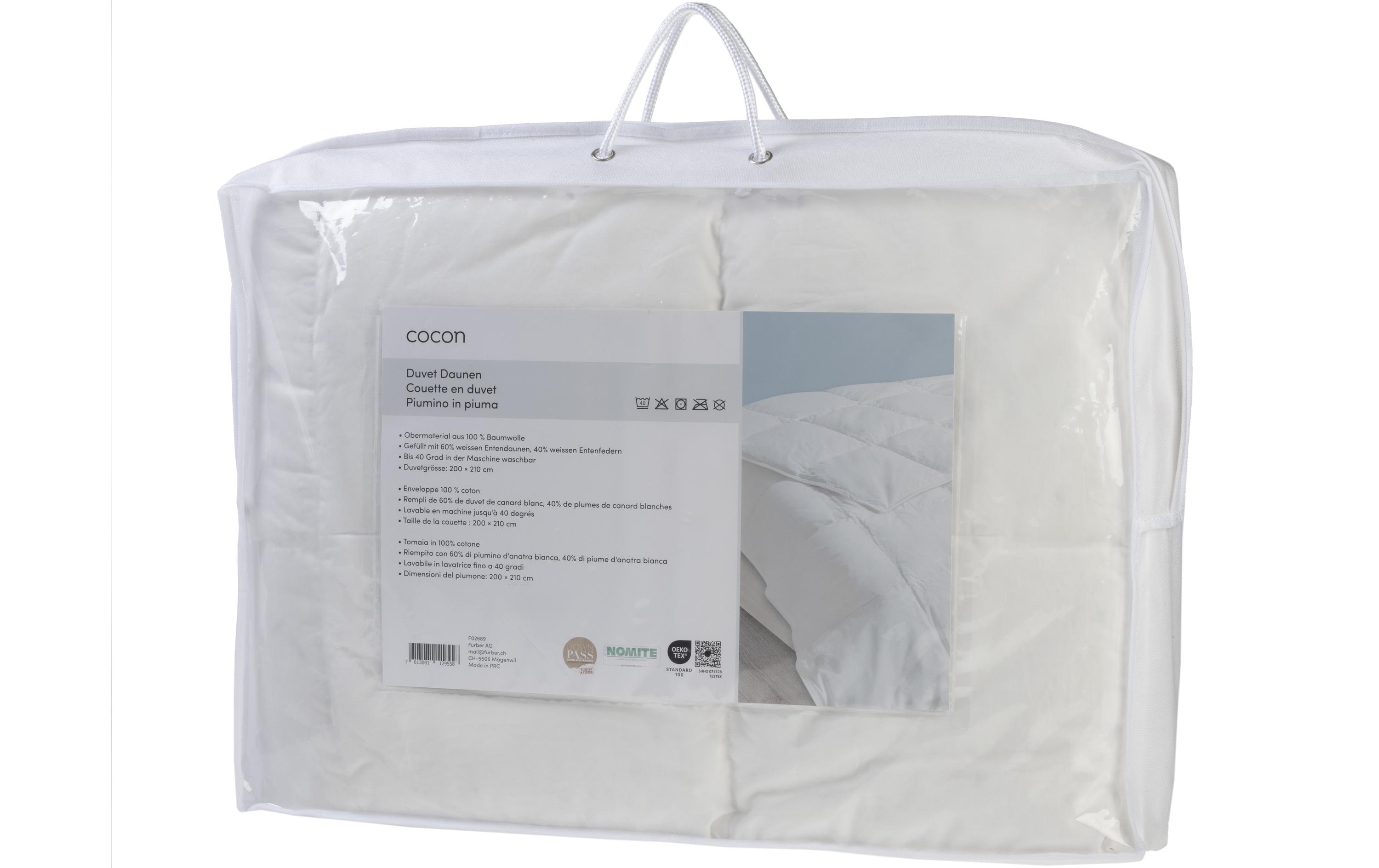 Daunen Duvet 200 x 210 cm<br>Ganzjahres Bettdecke