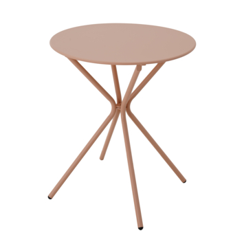 KARWEI bistrotafel Pleun roze metaal 60x60 cm