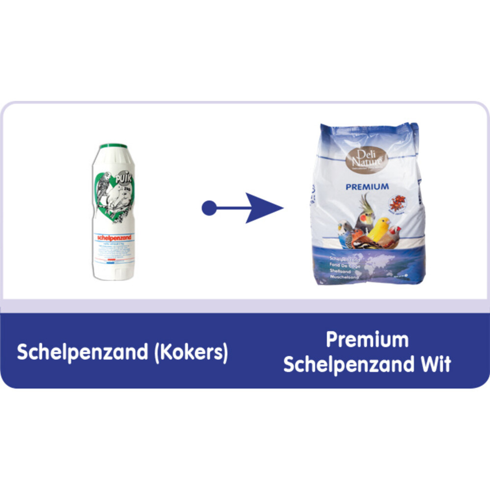 Deli Nature Schelpenzand Premium Wit5 kg