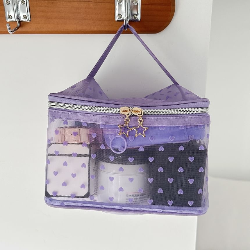 ZenlyHabit - Hartvormige nylon make-uptas / toilettas