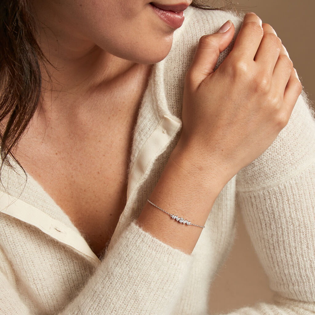 Bracelet Jolan Argent Blanc Oxyde De Zirconium