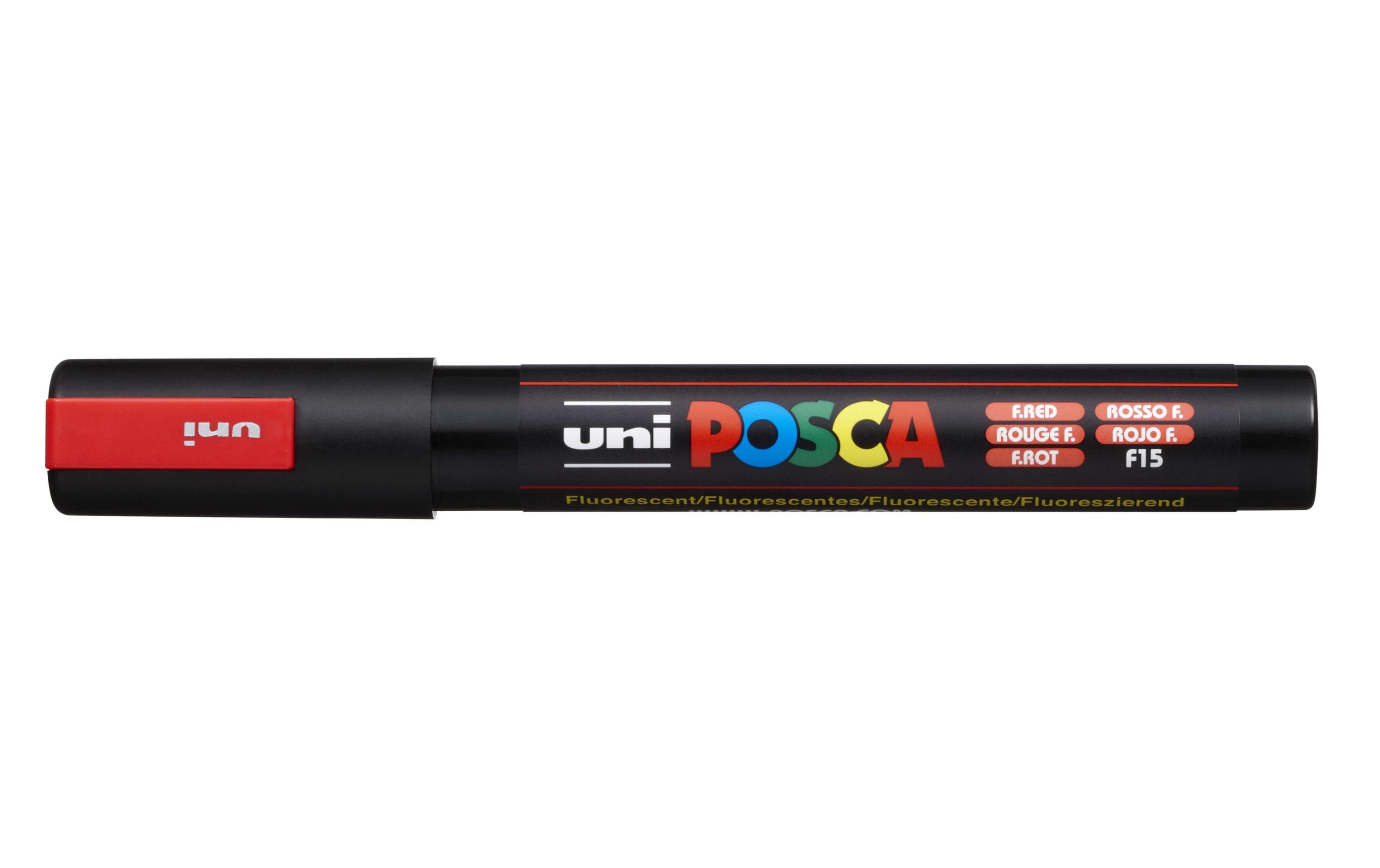 Permanent-Marker POSCA 1.8-2.5 mm RotUniversell einsetzbarer Marker