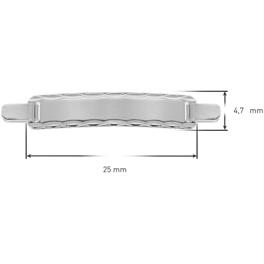trendor Armband mit Gravur für Baby und Kinder 925 Silber 1412 cm silver