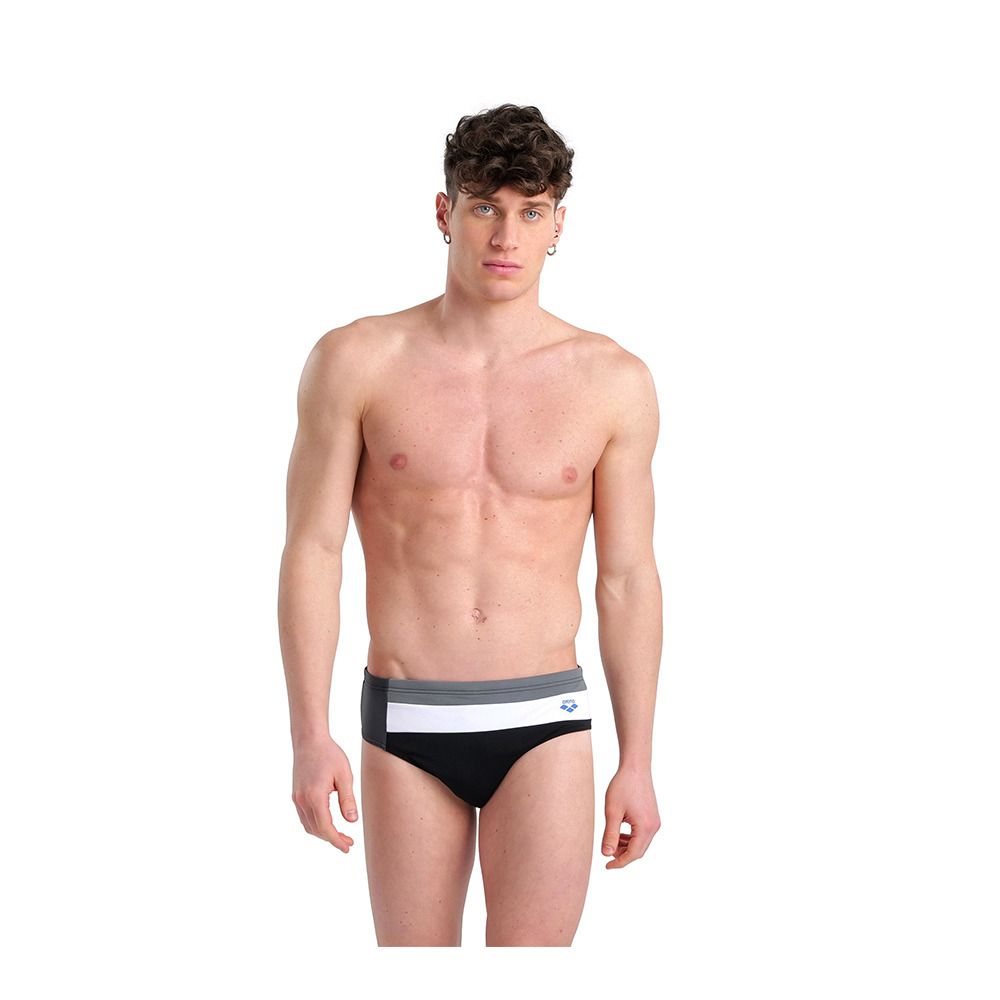 Arena ICONS - Slip de bain Homme black/asphalt/ardesia