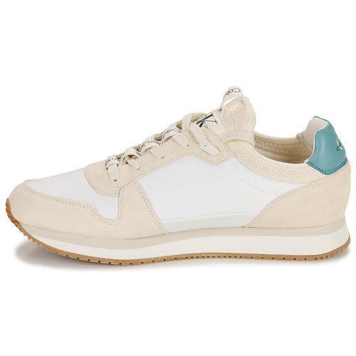 Calvin Klein Jeans - RUNNER SOCK LACEUP NY-LTH - Ecru / Bleu