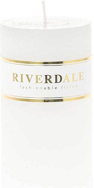 Riverdale stompkaars Pillar wit 60 uur D 7 H 14 cm