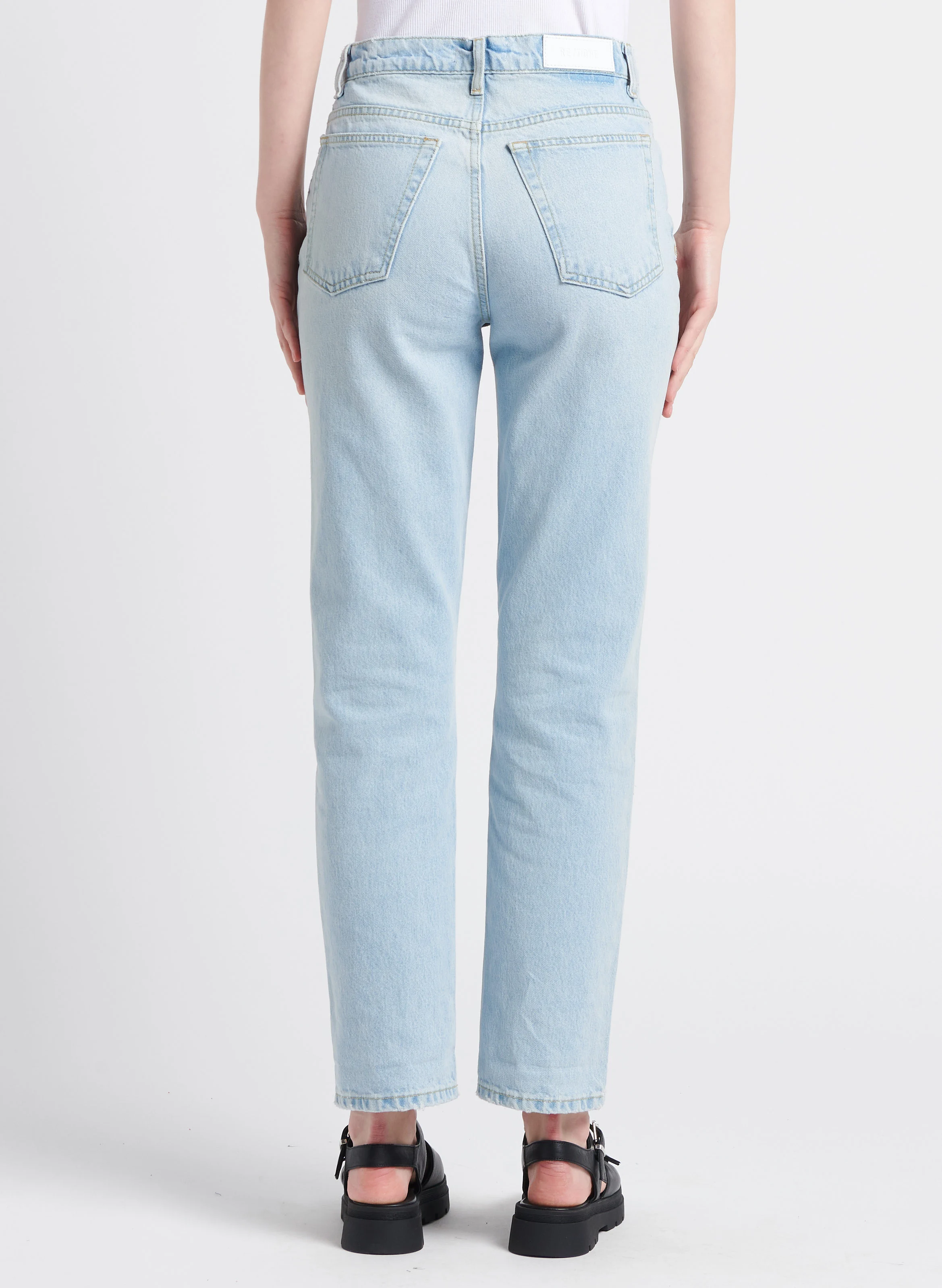 70S STRAIGHT - Jean droit en coton | Jean Délavé