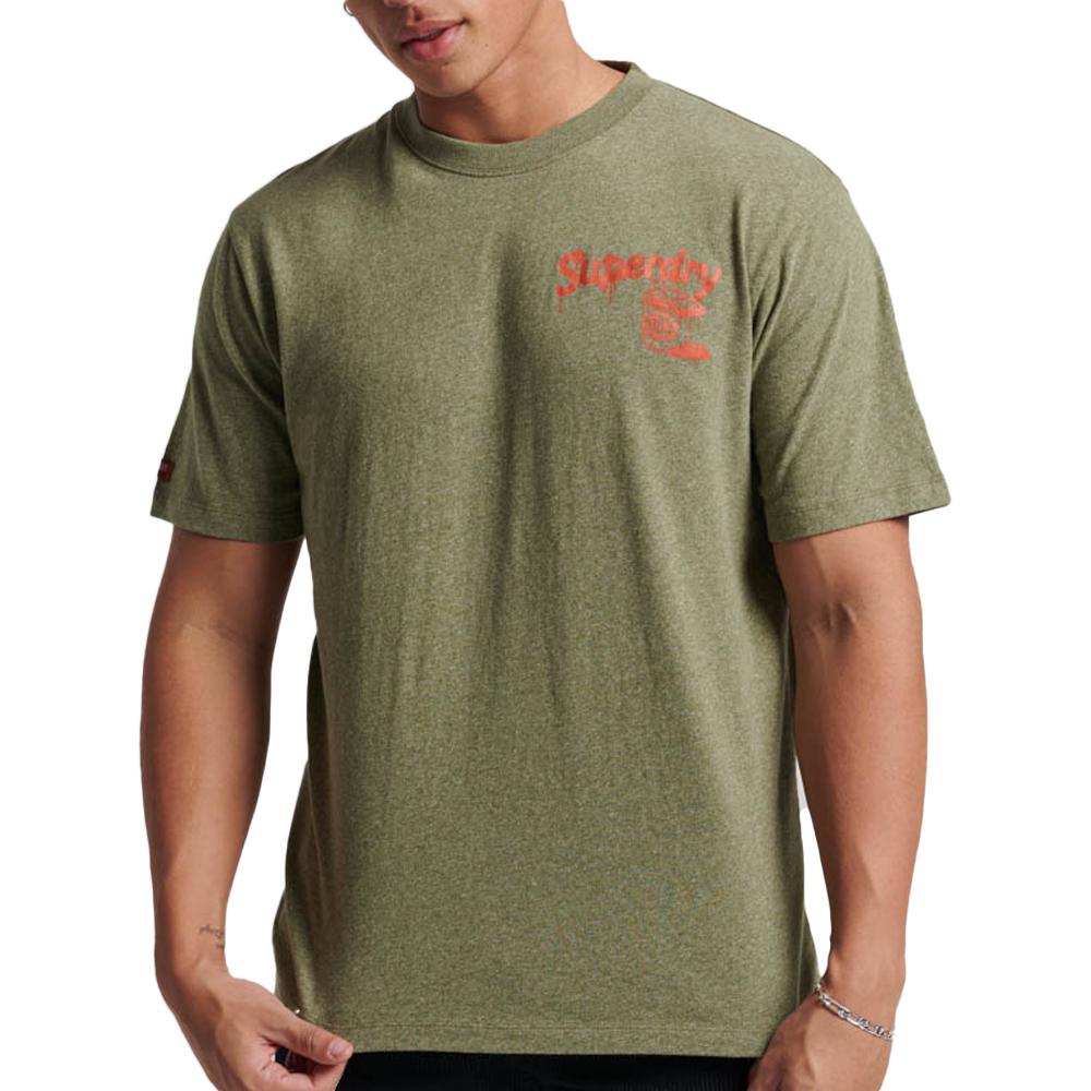 Superdry T-shirt Kaki Homme Superdry Workwear