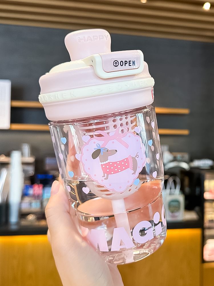 Choyce - Print Plastic Thee-infuser Drinkfles (Diverse ontwerpen)