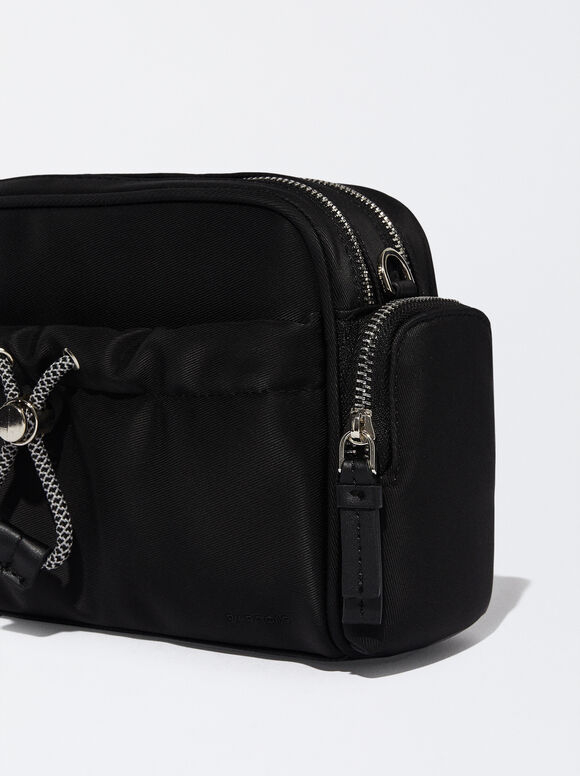 Bolsa Badolera Efecto Nylon - Preto