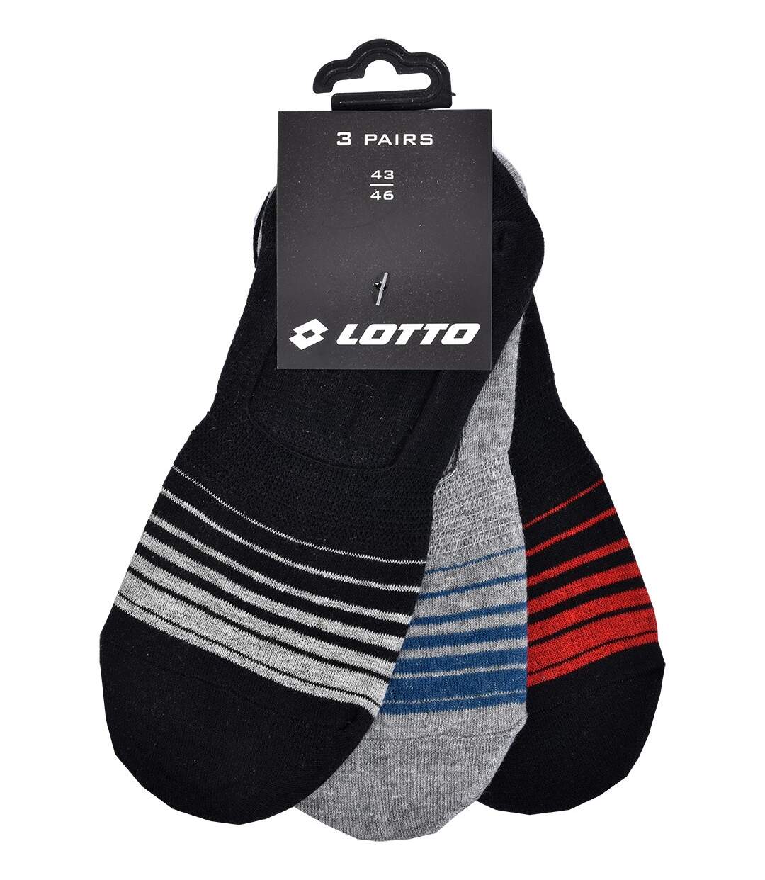 Chaussettes homme LOTTO Socquettes Tiges courtes Pack de 6 Paires Footies LOTTO assorties