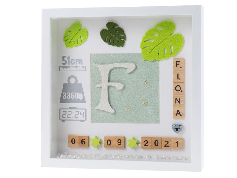 COCON Bilderrahmen 25 x 25 cm, Weiss 3D Fotorahmen für die schönsten Erinnerungen