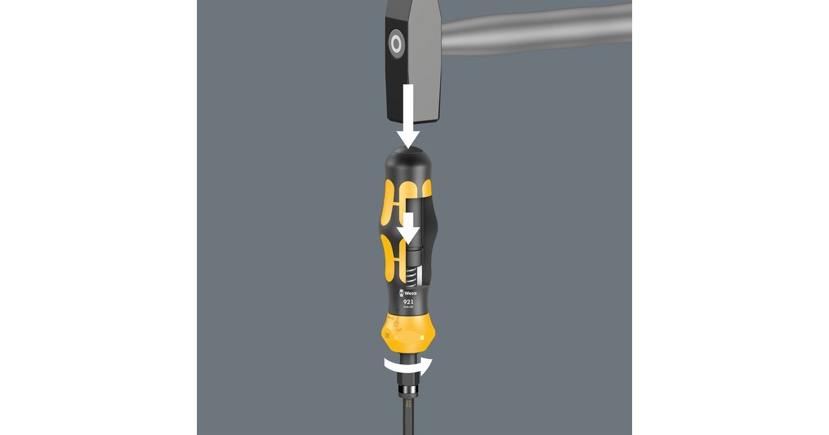 WeraKraftform Kompakt 900 Set 1, 19‑delig bitset  (Zwart/geel)