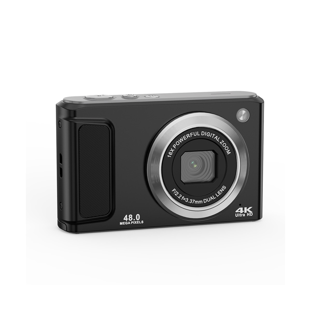 4K HD digitalkamera med stabilisering DC308 Sort