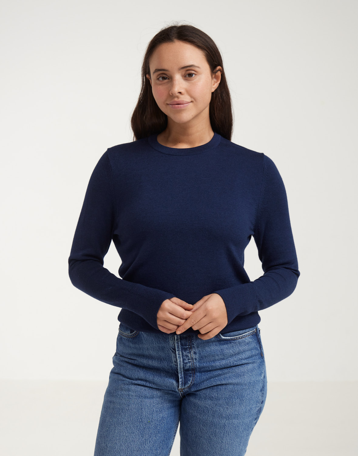 Crewneck in merinowol voor dames - Gratis Verzending