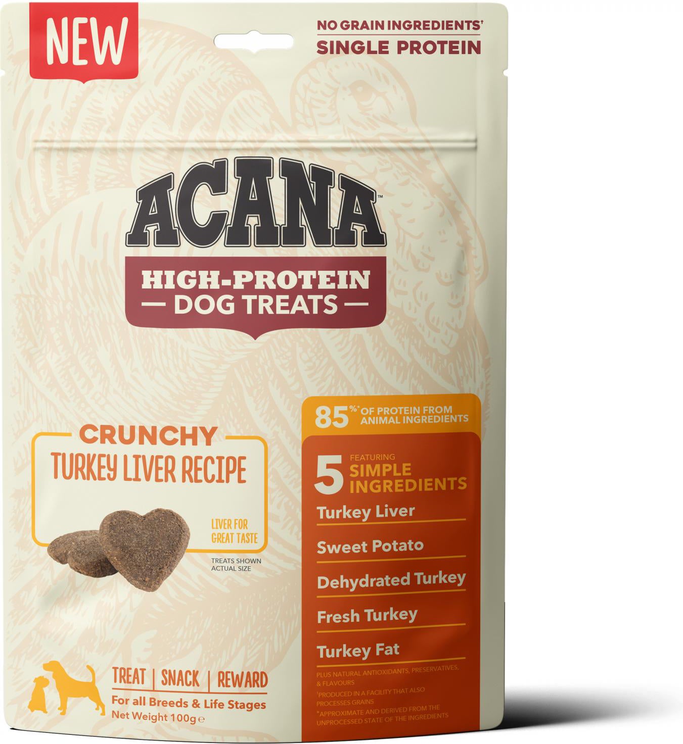 Acana hondenbrokken High-Protein gevogelte 100 gram