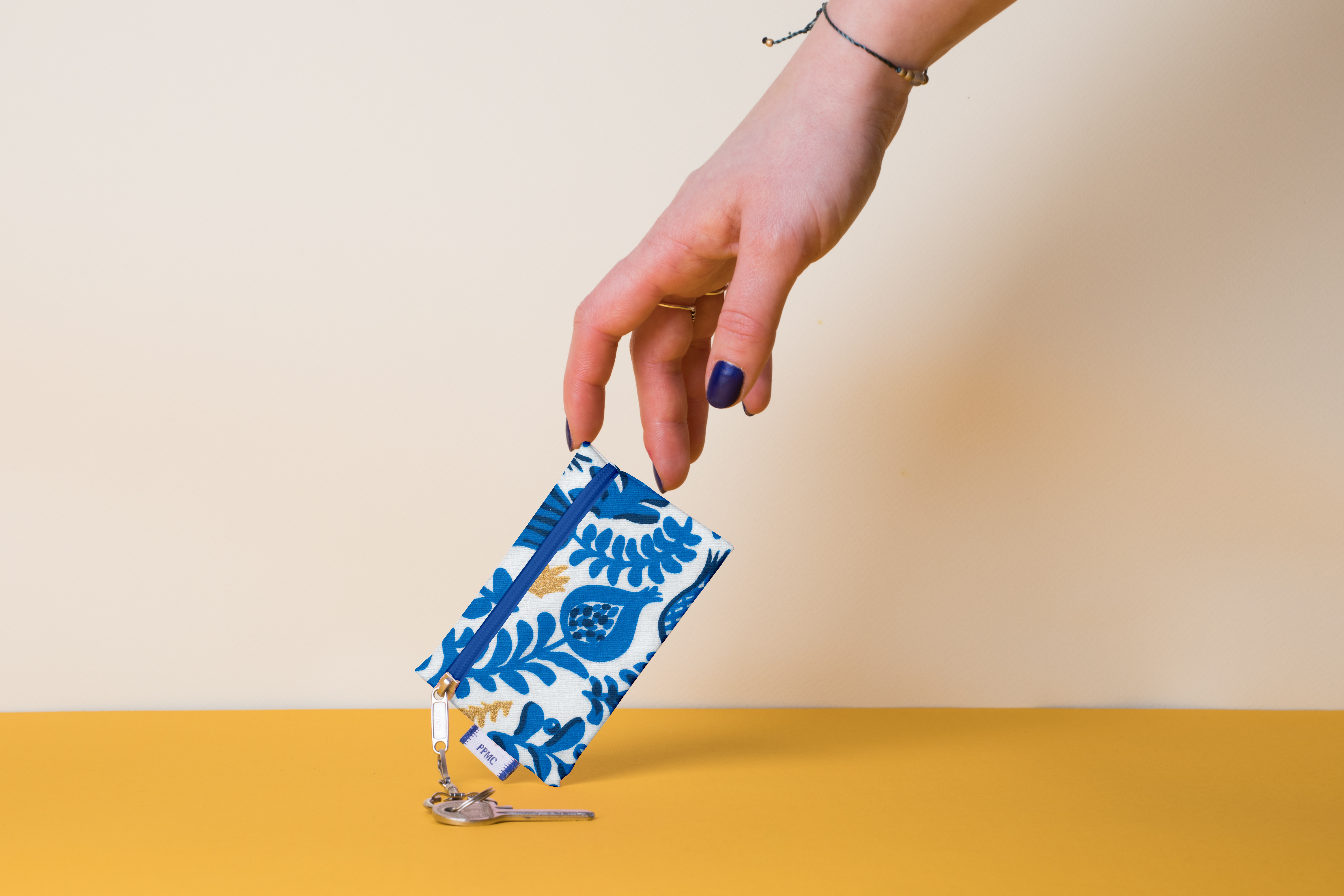 Pochette Porte-Clés Passion Bleue