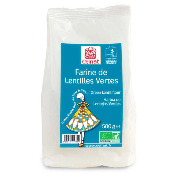 Farine de lentille verte bio