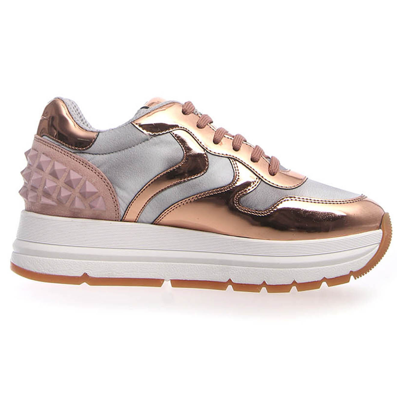 Voile Blanche Baskets en Cuir Maran roses