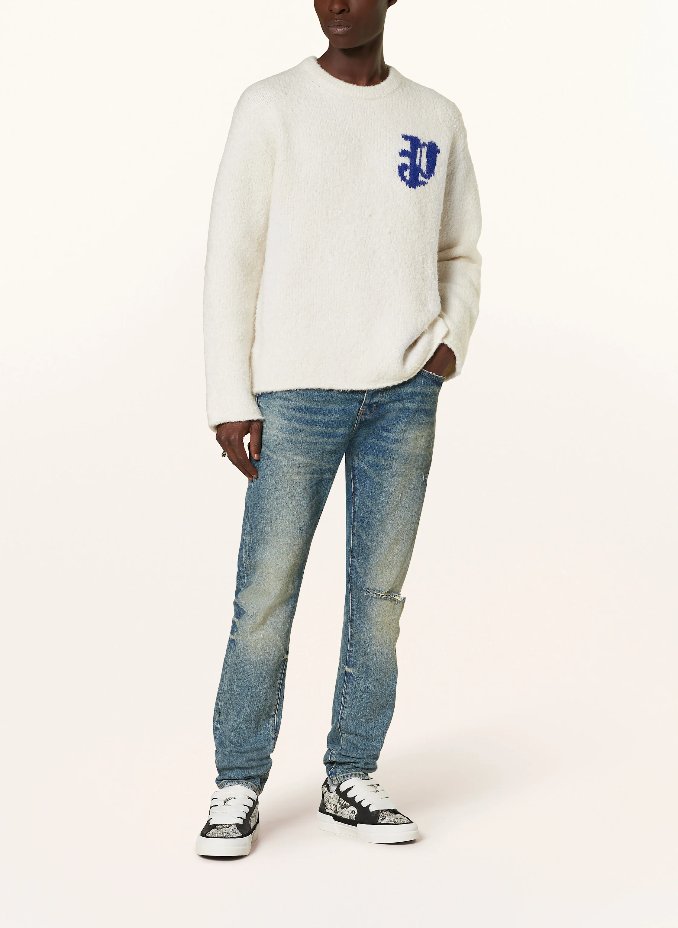 PURPLE BRAND Pullover mit Alpaka