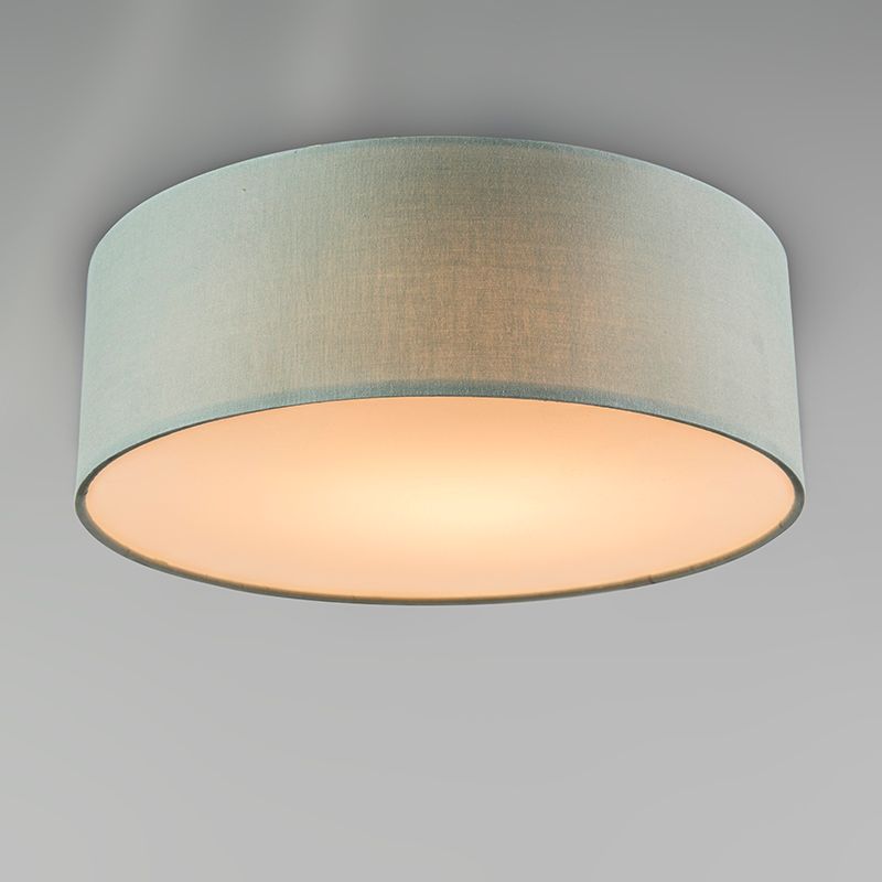 Plafondlamp groen 30 cm incl. LED - Drum LED