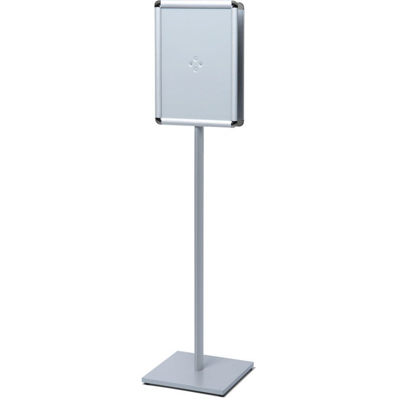 Porte affiche sur pied Catching Pole cadre aluminium coins arrondis