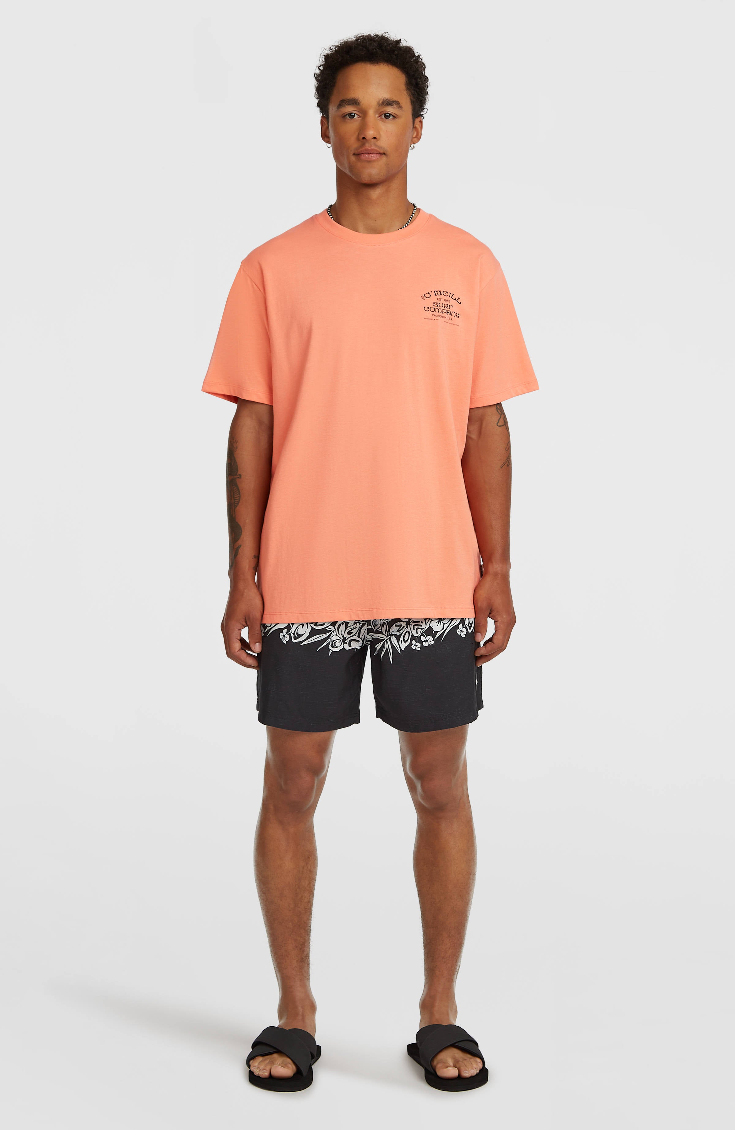 Melange Chest-Print T-shirt