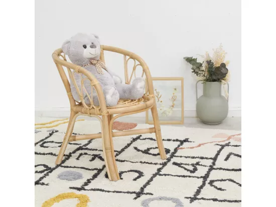 Fauteuil enfant en rotin Côme