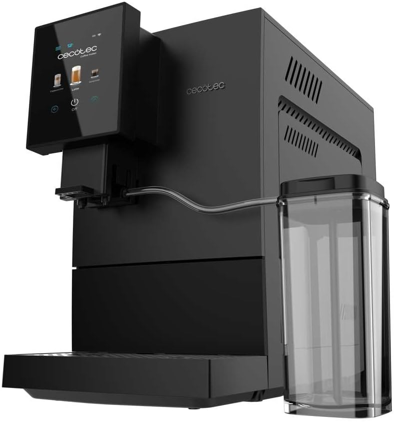 Cecotec Machine a Café Espresso Superautomatique Cremmaet Compactccino Connected Black Rose. 19 Bars, cran TFT, Wifi, Moulin Integré, Réservoir d'eau 1,1 L et de lait 400 ml, Nettoyage Automatique