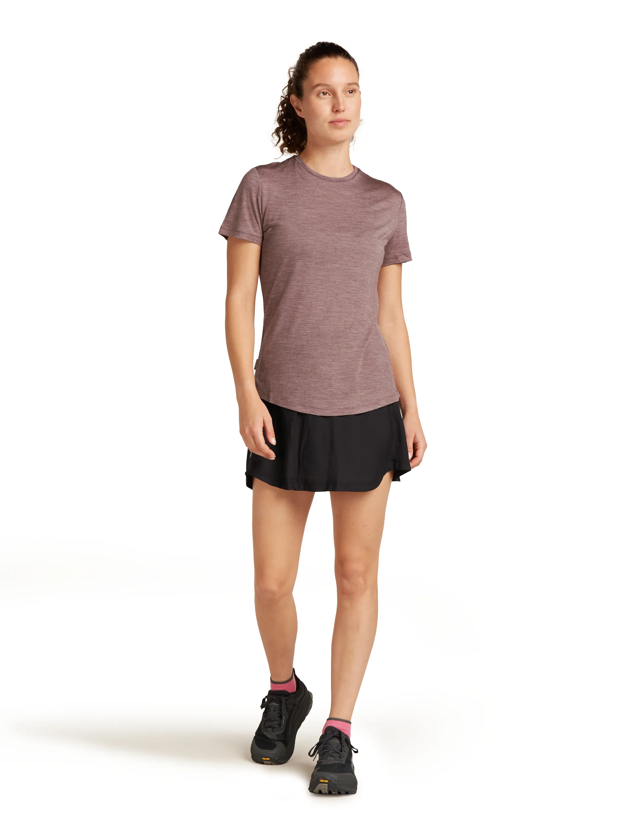 Icebreaker Women Merino 125 Cool-Lite™ Sphere Iii Ss Tee Carob Hthr