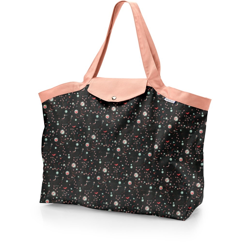 Grand Sac Cabas En Tissu Constellations