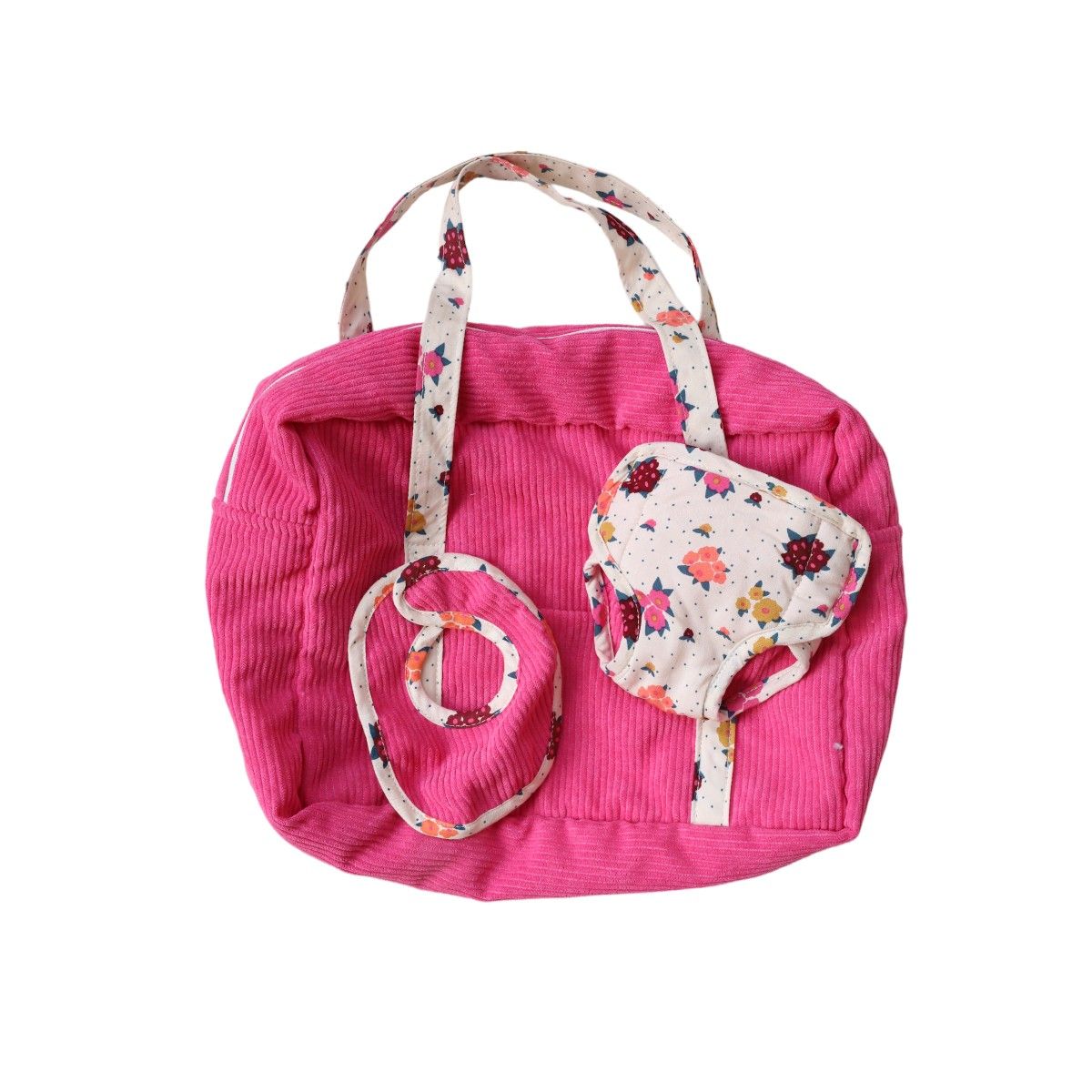 Set à langer pour poupée velours - La vie en rose Frisette