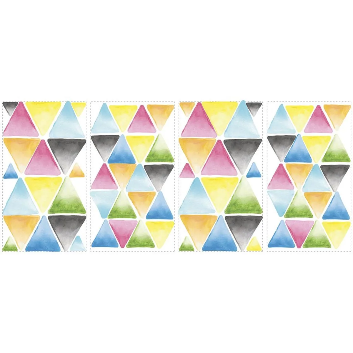 Thedecofactory Stickers Triangles Aquarelle