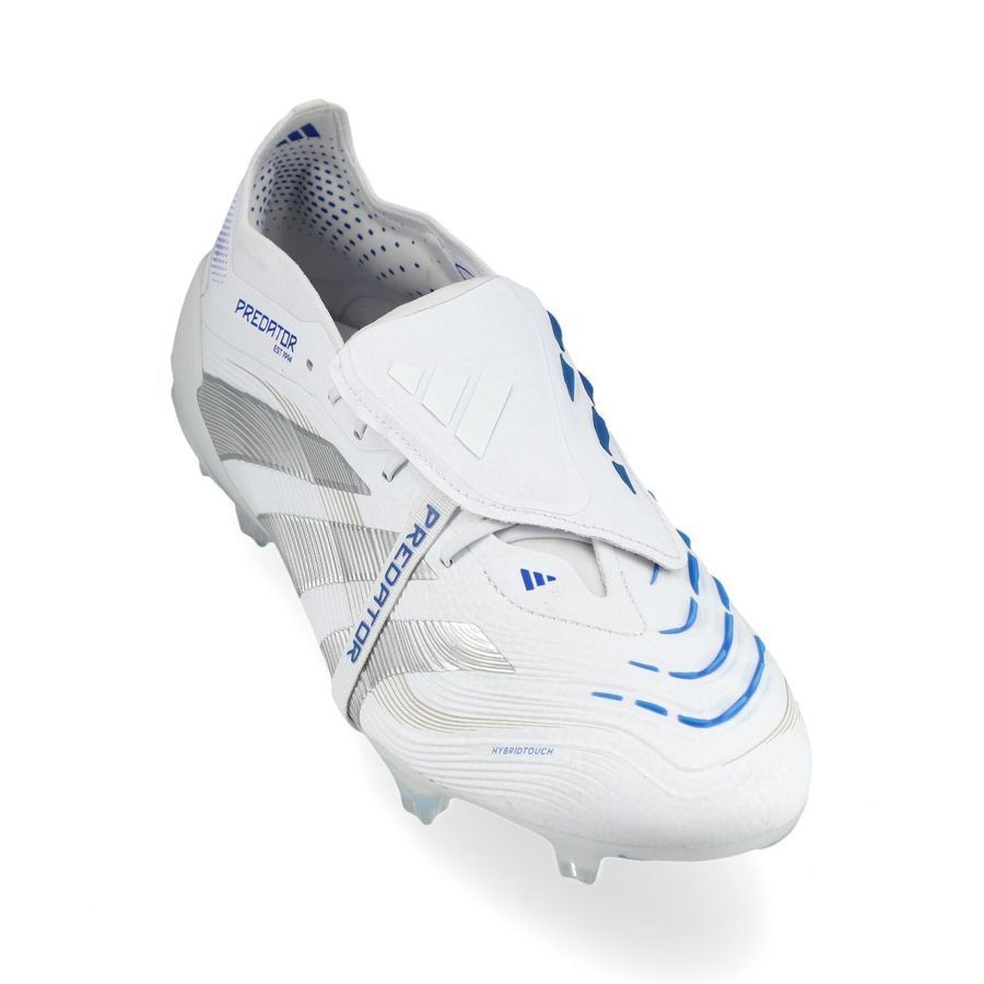 adidas Predator Elite Fold-over Tongue FG Polar Victory - Blanc/Argenté/Bleu