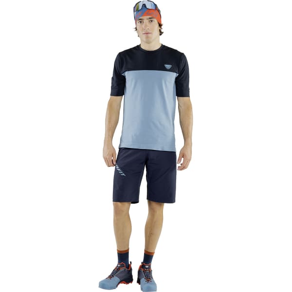 T-shirt trail DYNAFIT TRAVERSE S-TECH S/S TEE STORM BLUE