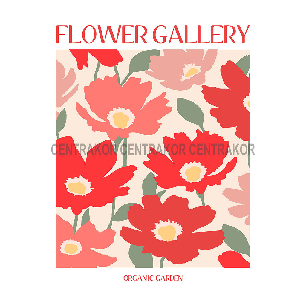 Affiche déco Flower Gallery 30x40cm