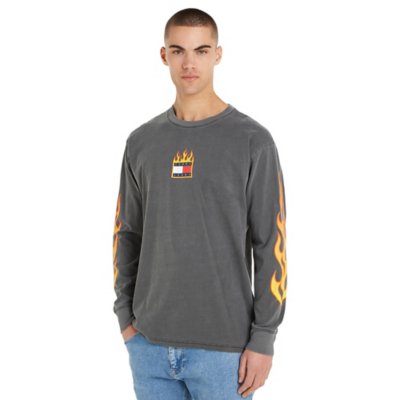 Tee-shirt à manches longues homme Tjm L/S Burning Badge TOMMY HILFIGER